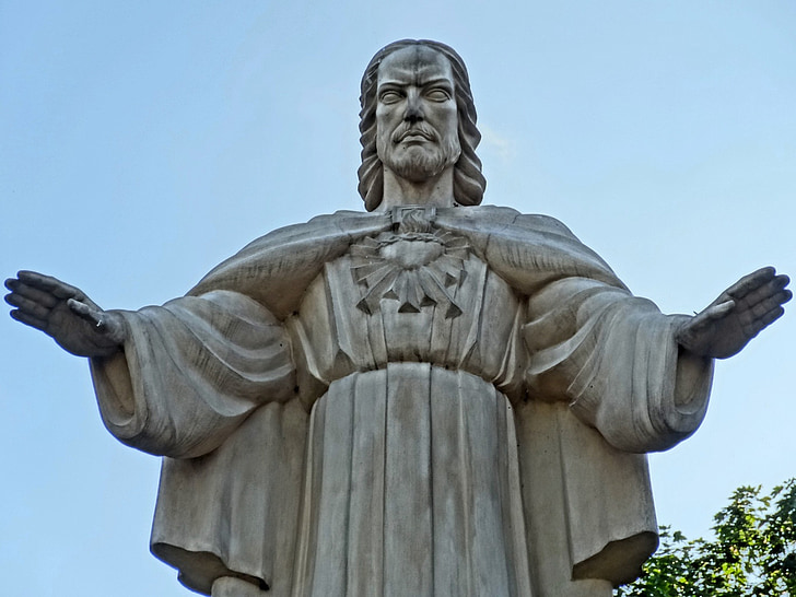 Jesus Kristus, monument, Bydgoszcz, kristendom, statuen, skulptur, symbolet