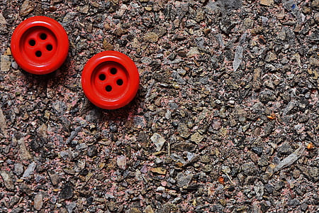 botons, 4 forats, vermell, tancar, botó, color