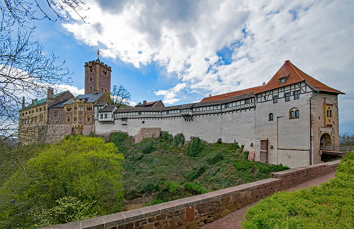 lâu đài Wartburg, Eisenach, bang Thüringen Đức, Đức, lâu đài, Martin, Luther