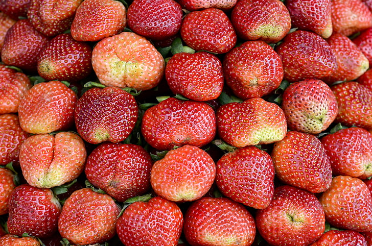 fraises, rouge, Dalat, Viêt Nam, Sweet, fruits, beaux yeux