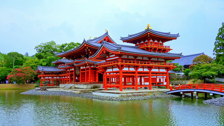 kyoto, it, byodoin temple, temples and shrines, phoenix