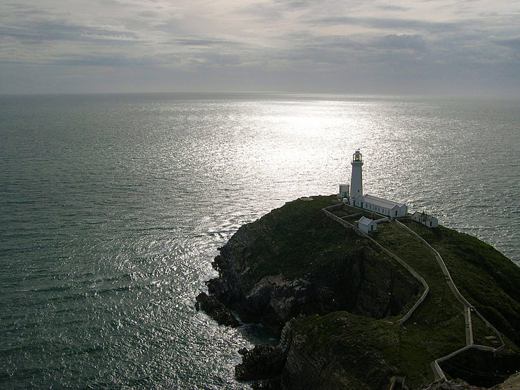 Lighthouse, kaljud, Ocean, Sea, kalju, rannikul, vee