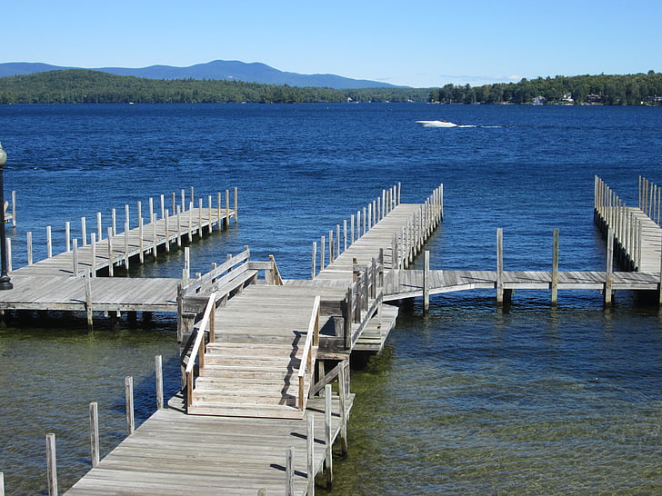vann, Dock, Lake, solfylte, blå, rekreasjon, ferie