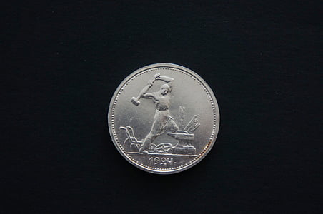 kopek, ryska kopek, mynt, pengar, Ryssland, Silver, Sovjetunionen