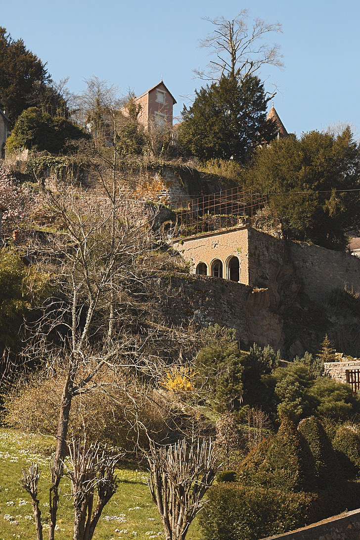 Avallon, Yonne, Burgundy, staden, webbplats, pittoreska, Frankrike