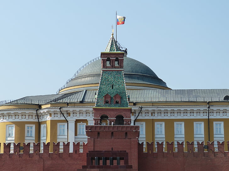 Piazza rossa, Russia, Mosca, capitale, storicamente, architettura, Cremlino