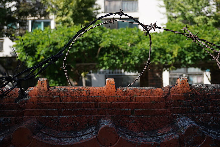 barbed wire, damme, wall, the division of the, boundary