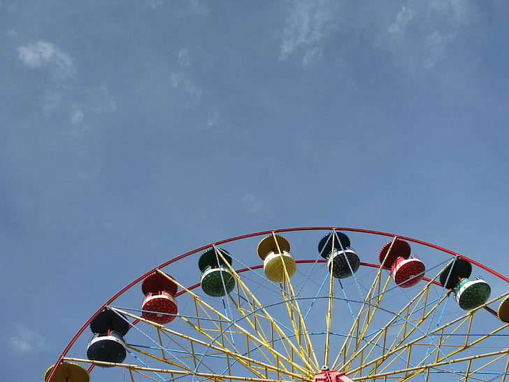 panoramsko kolo Wiener Riesenrad, zabaviščni park, Tivoli