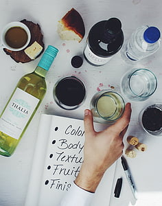 şarap, şarap tadımı, Tatmak Notlar, cam, alkol, tatma, şaraphane