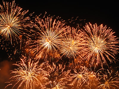 fireworks, light, flame, night, festival