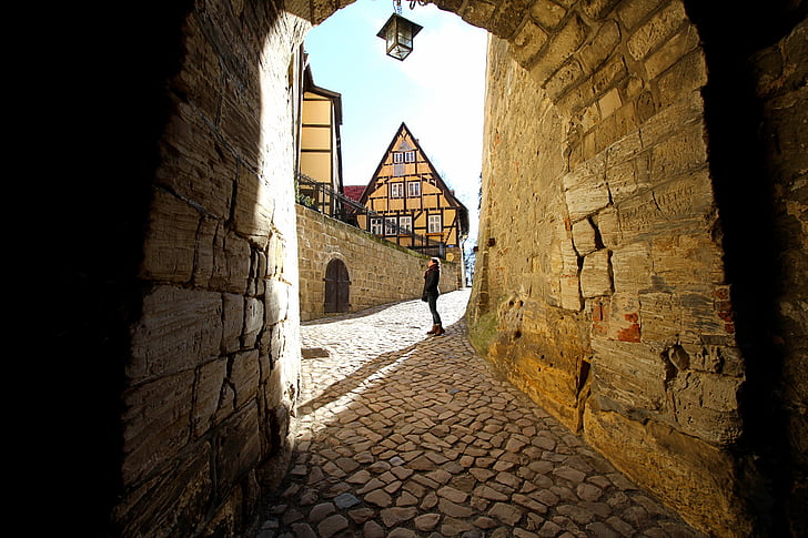 passage, archway, middle ages, masonry, ancient, historically