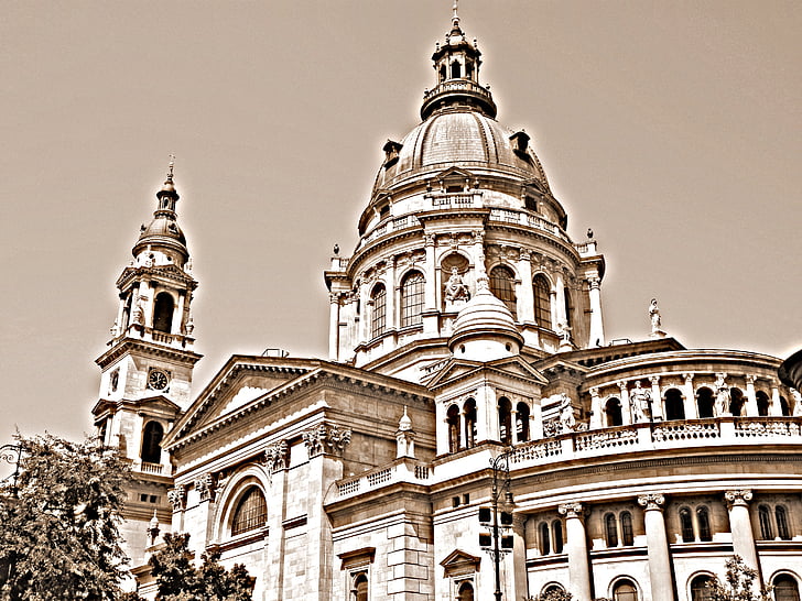 Budapest, basilikaen, bygge, arkitektur, kirke, katedralen, berømte place