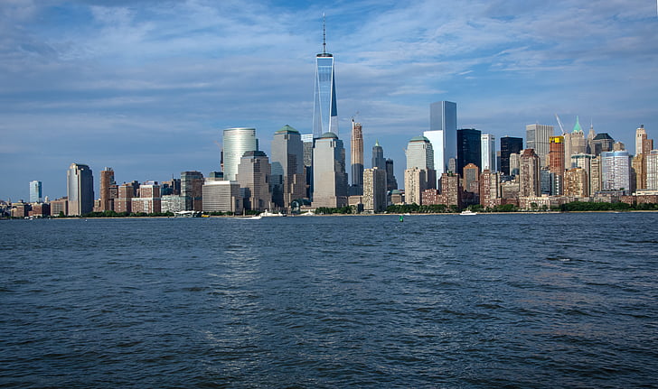 New york cit, week-end, qualunque luogo di ritrovo, New york city, grattacielo, Orizzonte urbano, paesaggio urbano