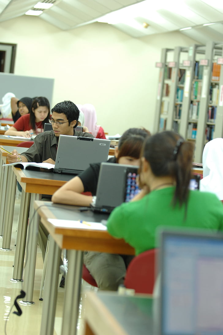Οι μαθητές, lerning, Οι μαθητές, υπολογιστή, Wi-Fi, δίκτυο, στο διαδίκτυο