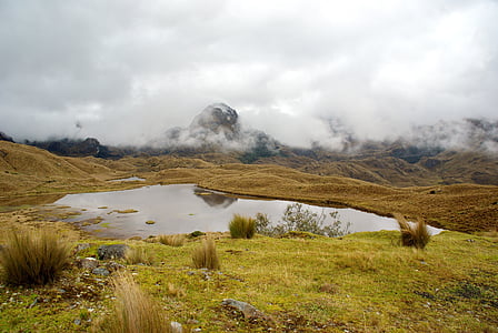 Andes, jezero, Nadmořská výška, hory, Cordillera, Příroda, Hora