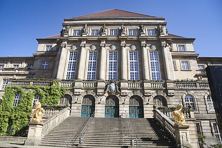 Germania, Kassel, Municipio, Assia, tela di iuta, vecchio edificio, Monumento