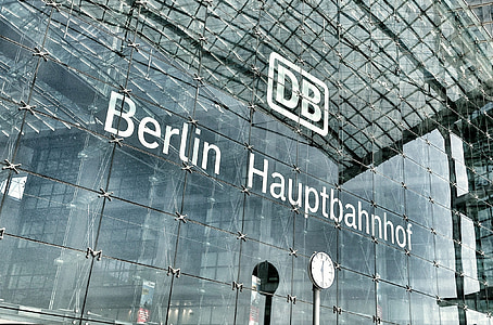 ベルリン, ドイツ, 中央駅, 鉄道駅, ガラスのファサード, 旅行, 資本金