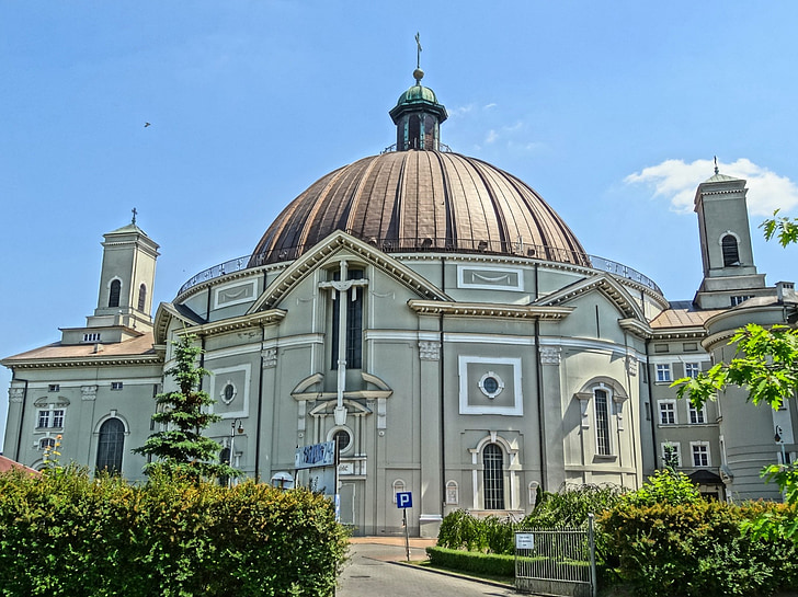 St peter's basilica, Vincent de paul, Bydgoszcz, Polonya, Kilise, Katedrali, mimari