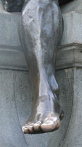 Monument, bronze, estàtua, aborigen