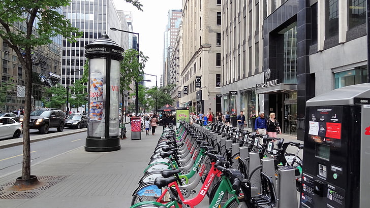 vélo, Location, rue, public, Ride