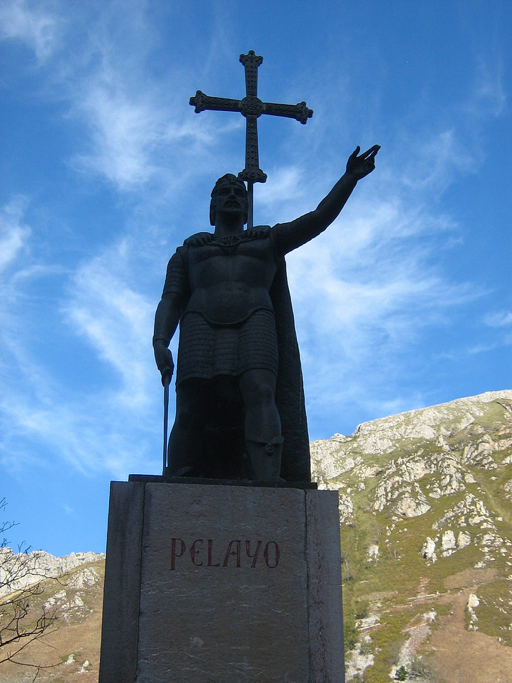 staty, Covadonga, Pelayo, Cross, kristendomen, religion, berömda place