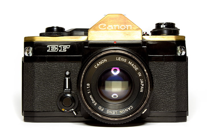 analógico, câmera, vintage, Canon, vintage-câmera, câmera SLR, saudade