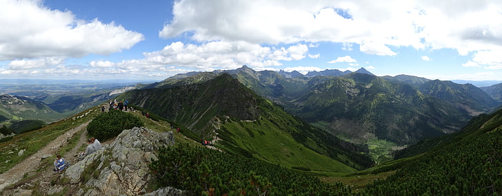 Tatry, muntanyes, l'Alt Tatra, paisatge, panoràmica, natura, sender