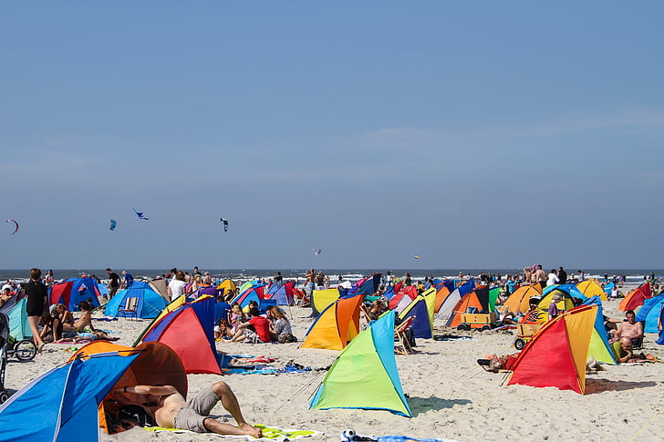 stranden, stranden shelter, Kite, kitesurfing, sand beach, St peter, Ording