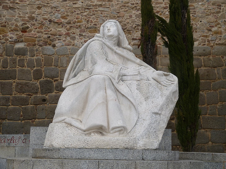 monument, statue de, Avila, Espagne, Castille, Sainte, catholique