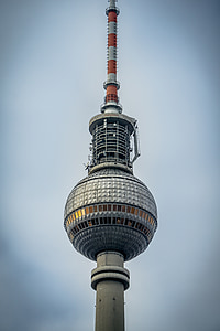 TV stolp, Berlin, Alexanderplatz, kapitala, Alex, mejnik, žogo