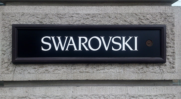 Swarovski, Zurich, Šveice, zīme, uzņēmējdarbības, ēka, logo