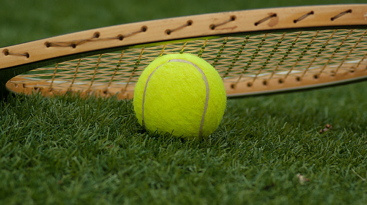 Raqueta, Tennis de, esport, verd, pilota de tennis, pilota, a l'exterior