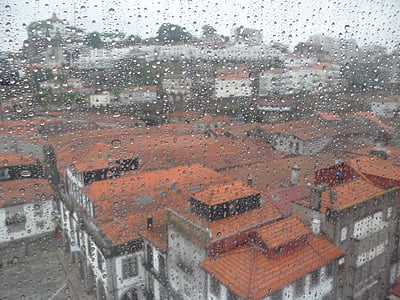 dážď, kvapky, vody, kvapky dažďa, kvapky vody, okno, sklo