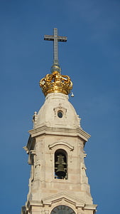 Steeple, kríž, Crown, zvonica, zvonica, Architektúra, architektonické