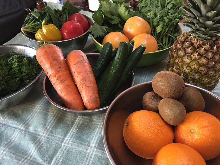 zelenina, ovoce, jídlo, čerstvosti, zelenina, zdravé stravování, Dieta