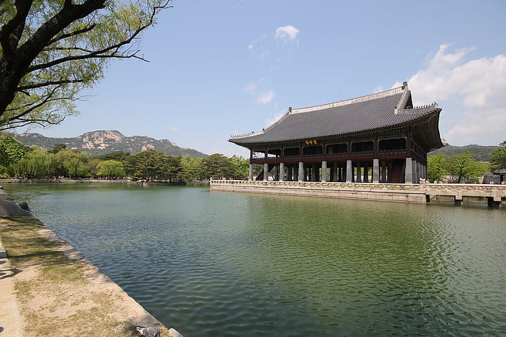 gyeongbuk pils, Aizliegtā pilsēta, joseon dinastija, karaļa pils, gyeonghoeru