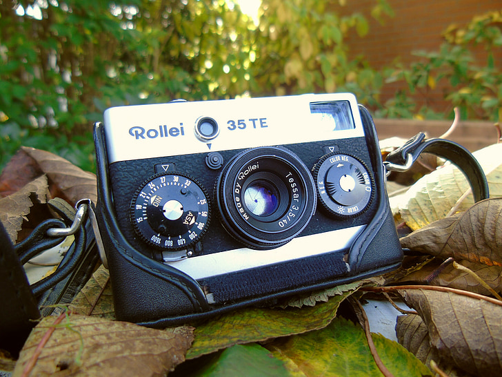 롤라이, t35, 사진 카메라, 카메라, 사진, 오래 된, 향수