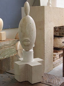 Constantin, Brancusi, skulptör, den svarta blond dam, konstmuseum, Paris, Wo