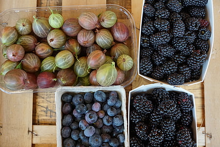 gooseberries, Berry, sehat, lezat, buah, Makan, Makanan