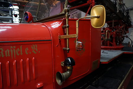 oheň, staré, Muzeum, hasičský vůz, Oldtimer, Odstranit, Magirus dl-24