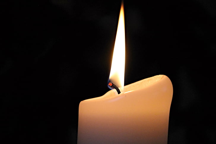 svíčka, Pamětní svíčka, obětní svíčky, světlo, připomínat, plamen, víra
