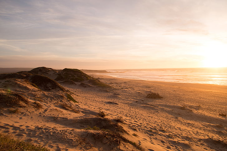 pruun, liiv, Fotograafia, Beach, Sunset, kalda, Ocean