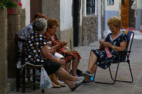 Espanha, bordado, mulheres, idade