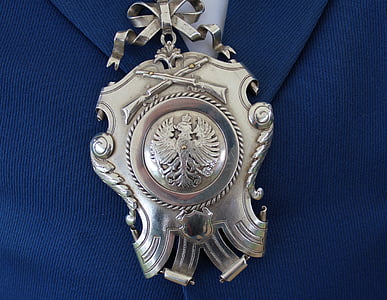 Royal silver, kung kedja, skytteklubb, skydda, Düsseldorf