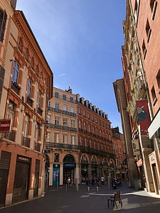Toulouse, Francija, Franču, arhitektūra, Eiropas, ēka, orientieris