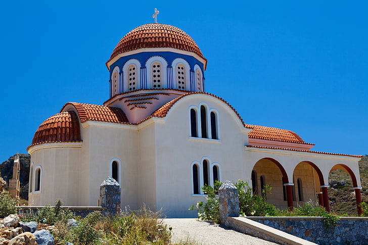 Igreja Ortodoxa, Grécia, Igreja, religião, arquitetura, Grego, edifício