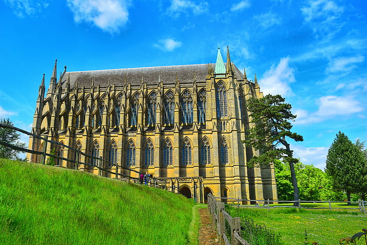 lancing college, historical, building, architecture, uk, green