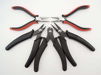 tool, pliers, wire cutters, white background, shape, human body part, biology