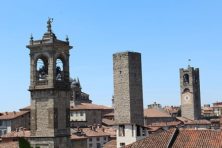 Μπέργκαμο, Λομβαρδία, Ιταλία, υψηλή πόλη, Bergamo alta
