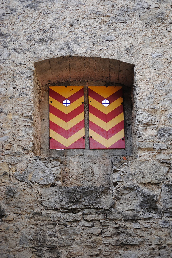 okno, zaprti habsburške, Švica, steno - zunanja oblika stavbe, znak, arhitektura